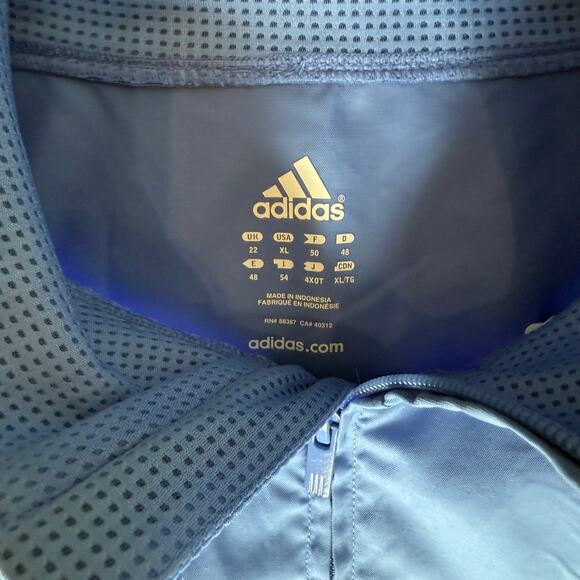 Adidas Jacket Women's NWT XL Neon Blue Black Training Athleisure Activewear - Picture 5 of 10